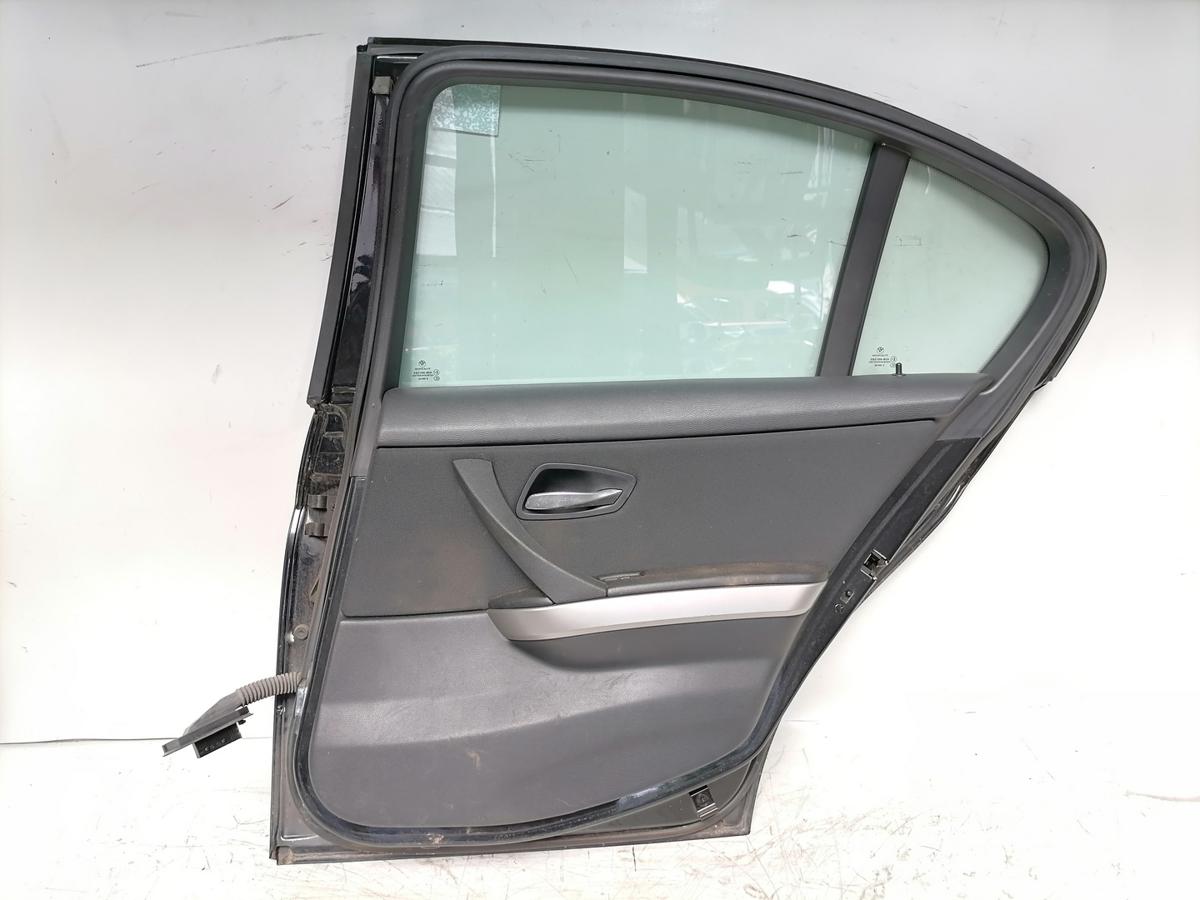 BMW 3er E90 original T&uuml;r hinten rechts 475 Blacksapphire Limousine Rohbau Bj.2007